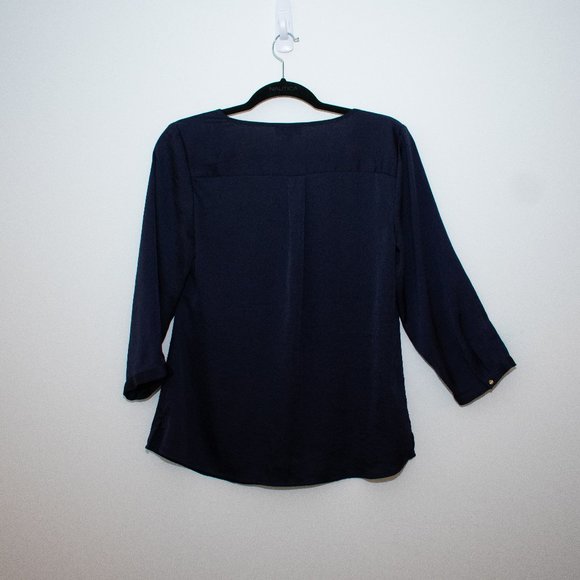 The Limited Tops - The Limited Dark Blue Circular embellishment detailing Size Small